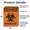 Signmission Biohazard With Symbol OSHA Warning Sign, Vinyl Decal, 12in W x 18in L, 2PK OS-2PACK-WS-D-1218-V-12989 - alternate 4